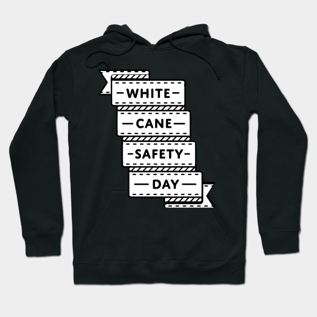 White Cane Safety Day T-shirt | White Cane Hoodie by NaniMc